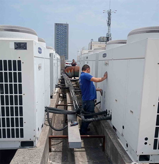 濠江中央空调制热和不制冷系统维修方法